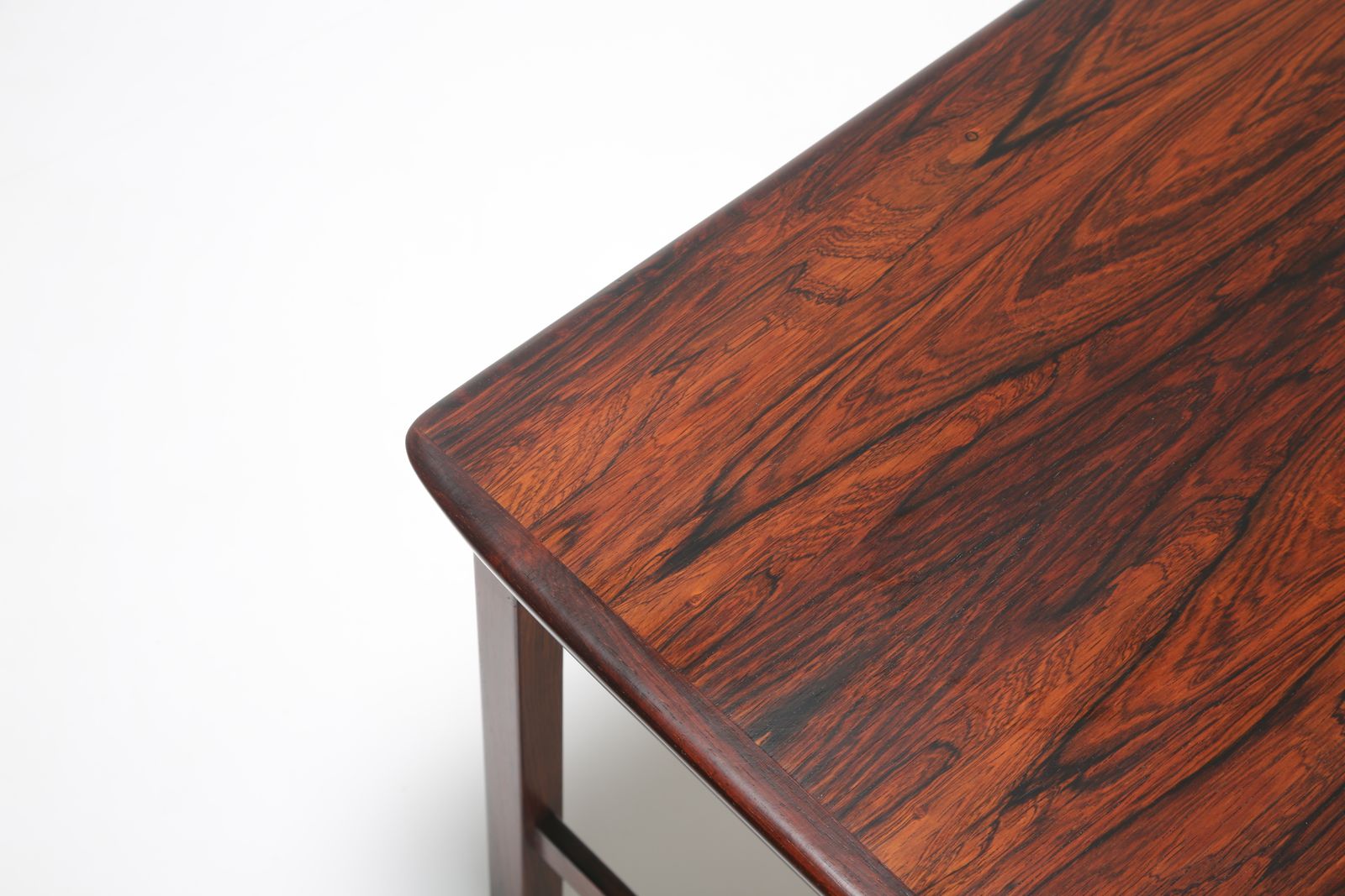 photo furniture Vintage Pair Of Danish Highly Figured Rosewood Side / Lamp Tables, 1960s.