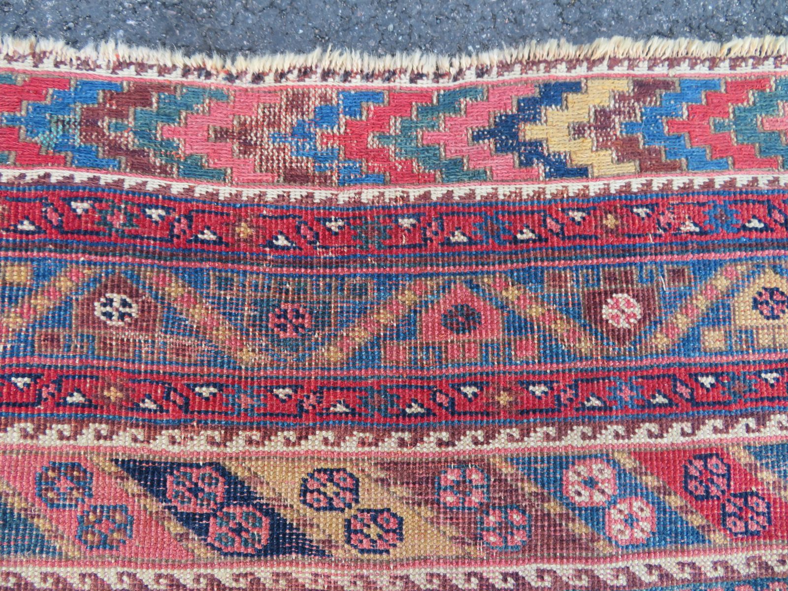 1650.0 Antique Large Arab  Rug. Arab Tribes. 265cm X 154cm. photo