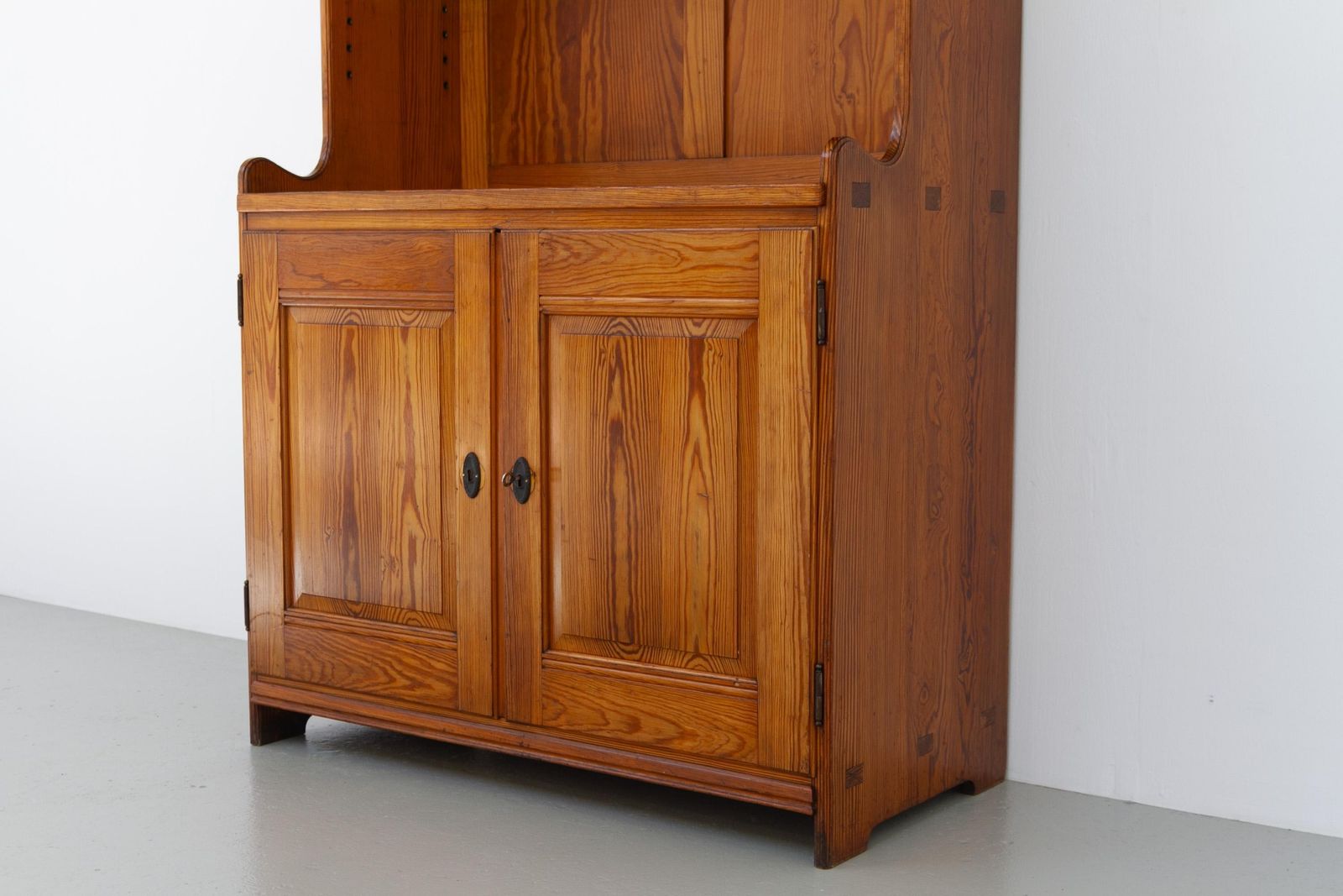 2247.0 Antique Oregon Pine Bookcase By Martin Nyrop For Rud Rasmussen, Denmark 1905. photo