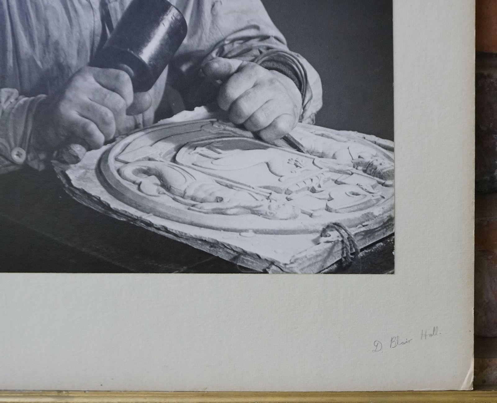 1968 Large Black & White Photograph 'Artist' Portrait With Original Exhibition Label Signed & Dated Fine Art Print photo buy