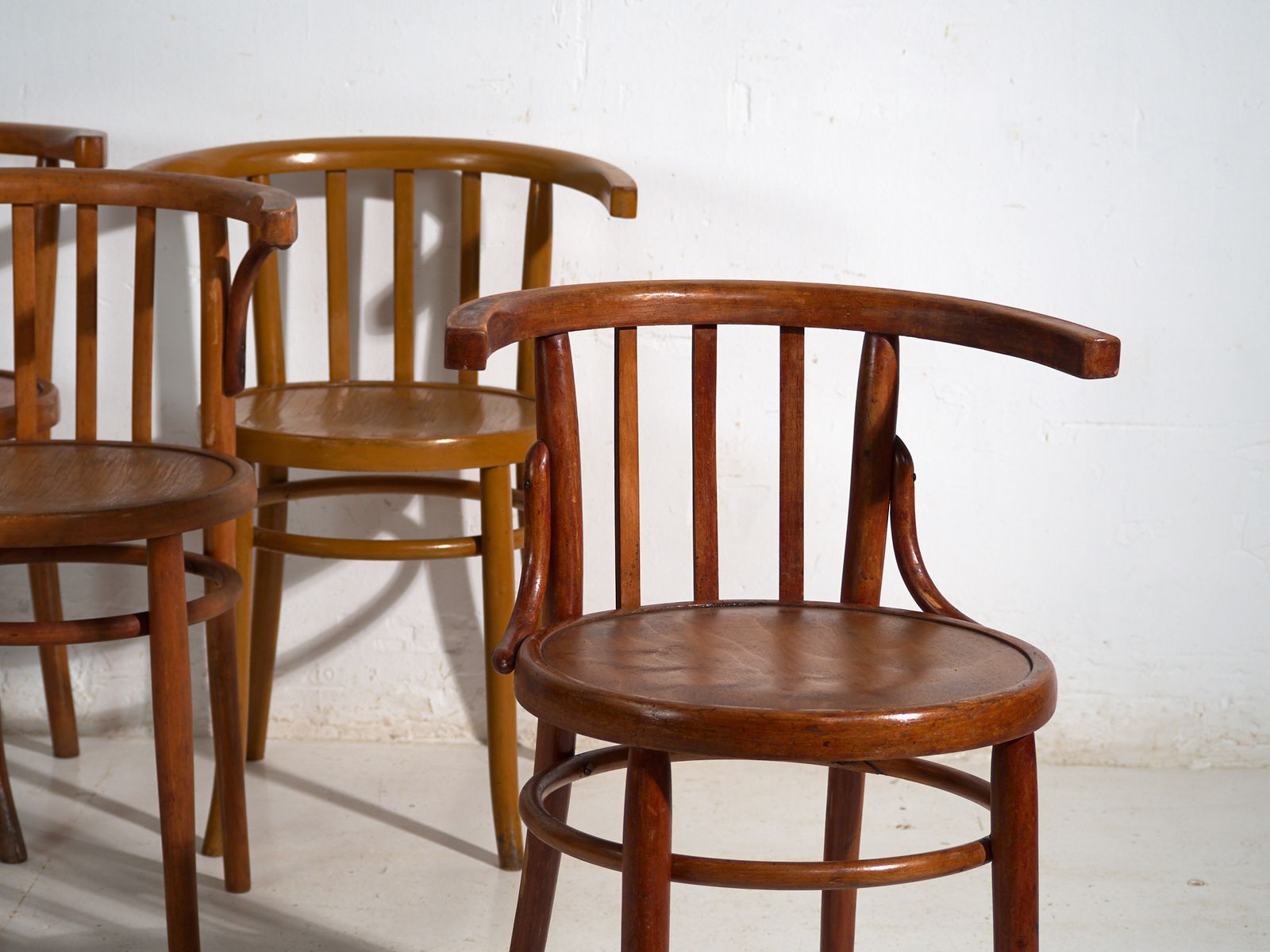Set Of Four Thonet Style Bentwood Chairs – Central Europe, Circa 1920 photo furniture