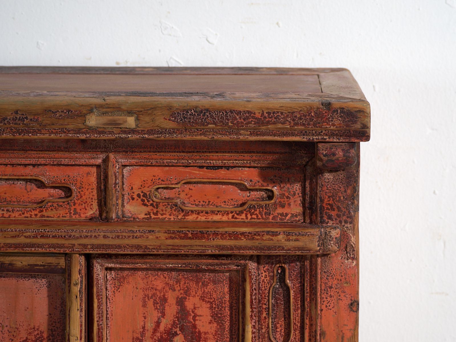 Shanxi Pine Sideboard With Original Red Painted Finish And Four Drawers – China, Circa 1930 photo buy