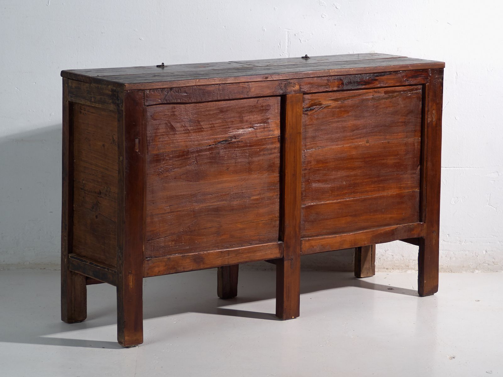 3231.0 Antique Lacquered Sideboard With Painted Lotus Motifs – China, Circa 1920 photo