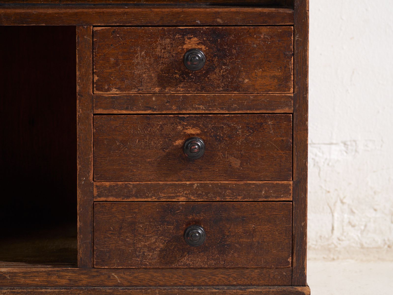 photo furniture Antique Japanese Drop Front Desk – Taishō Period, Japan, Circa 1920