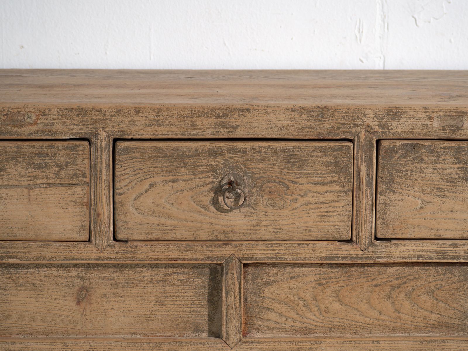 Antique Console In Fir With Three Drawers – China, Circa 1930 photo vinterior