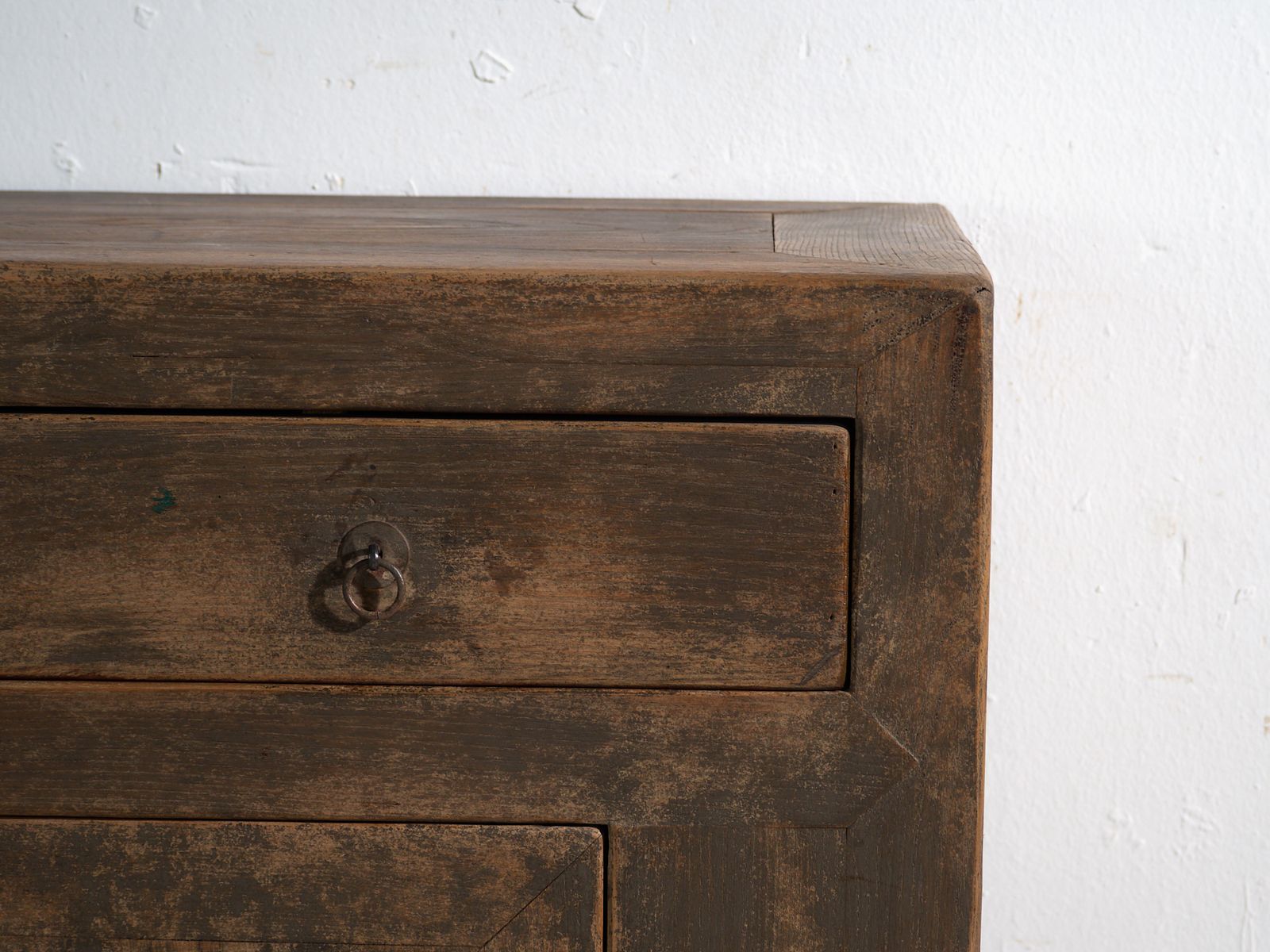Antique Sideboard In Fir With Two Drawers And Two Doors – China, Circa 1930 photo vinterior