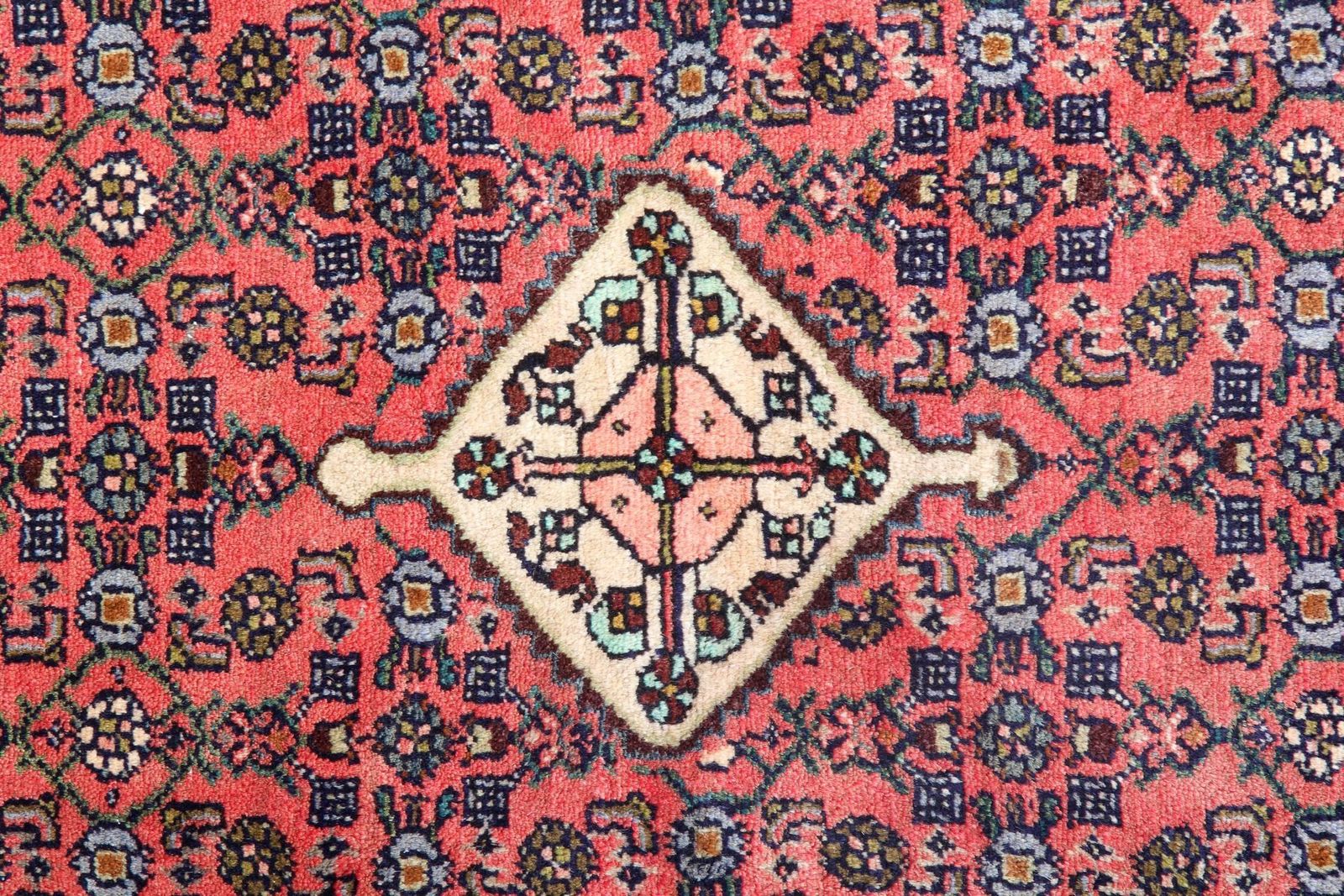 Rustic Vintage Rug Handmade Carpet, Traditional Red Pink Wool Turkish Area Rug photo Textiles