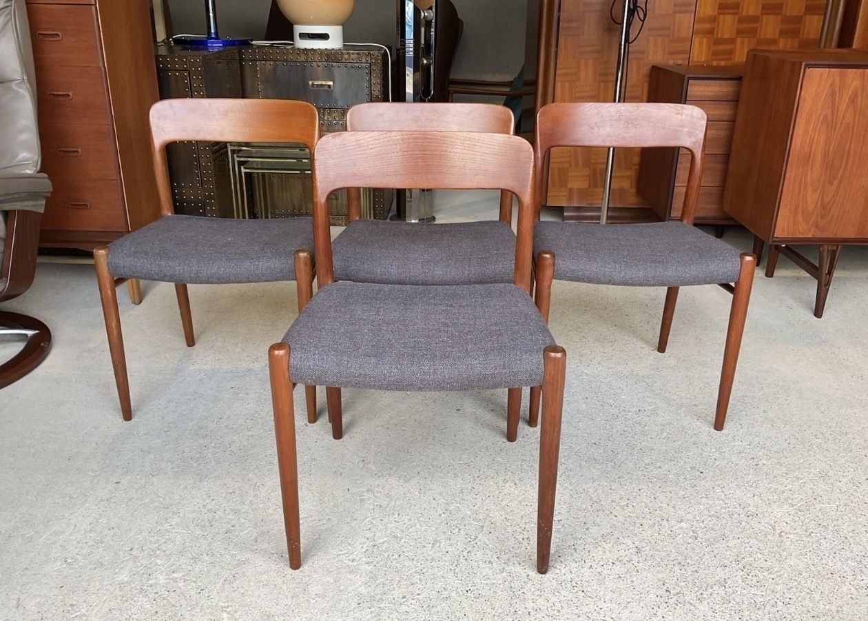 Danish Model 75 Dining Chairs By Niels Otto Møller For J.L. Møllers Mobelfabrik photo furniture