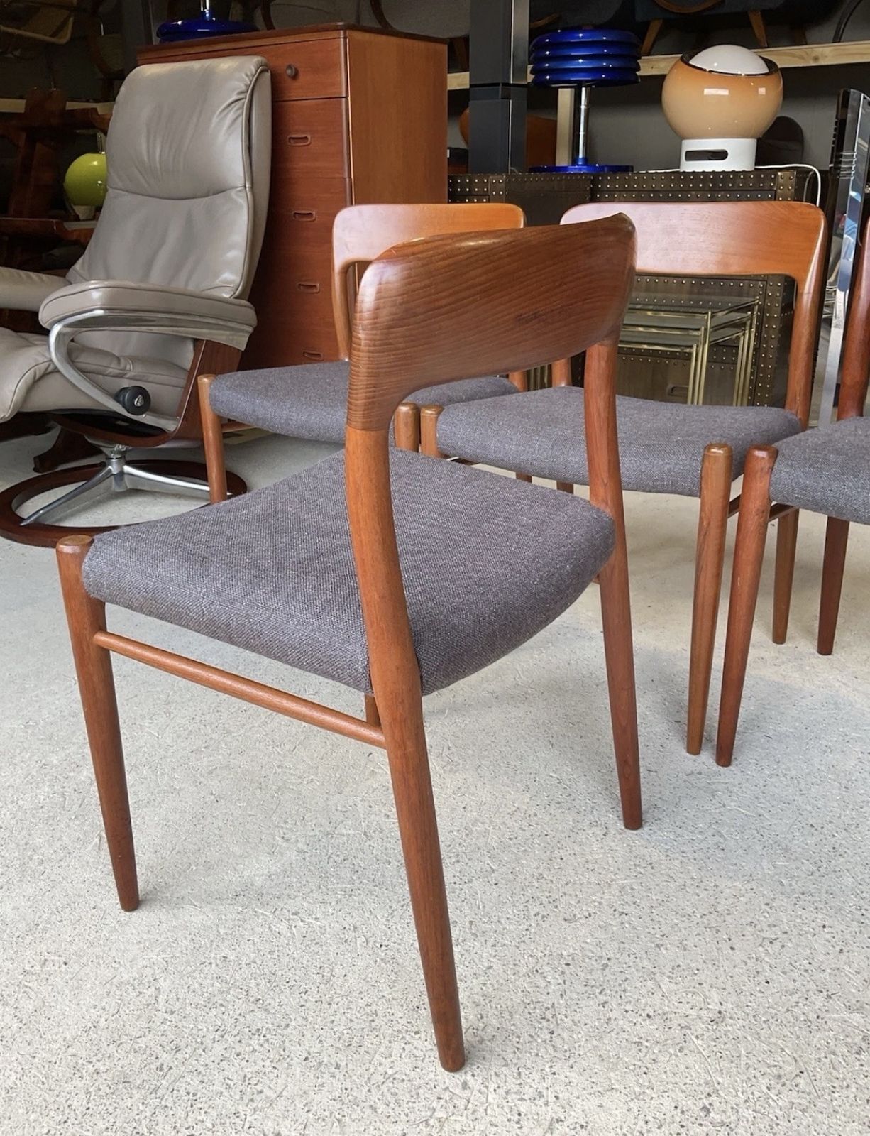 Danish Model 75 Dining Chairs By Niels Otto Møller For J.L. Møllers Mobelfabrik photo buy