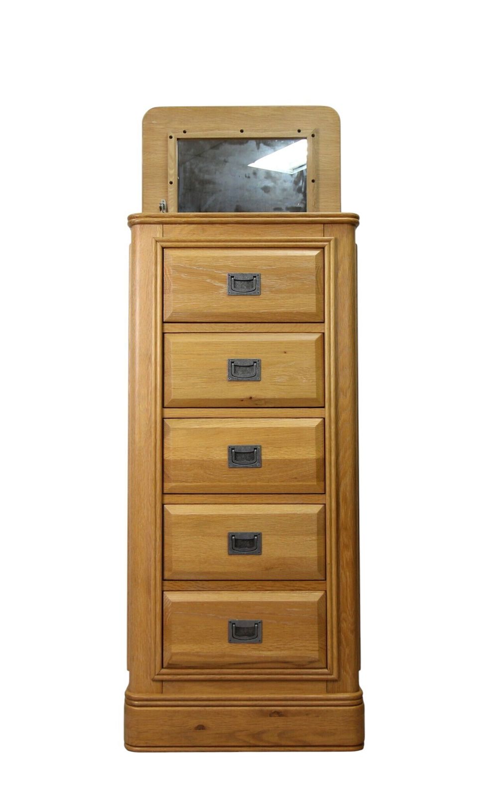 Pair Of Oak Tallboy / Chest Of Drawers photo for sale