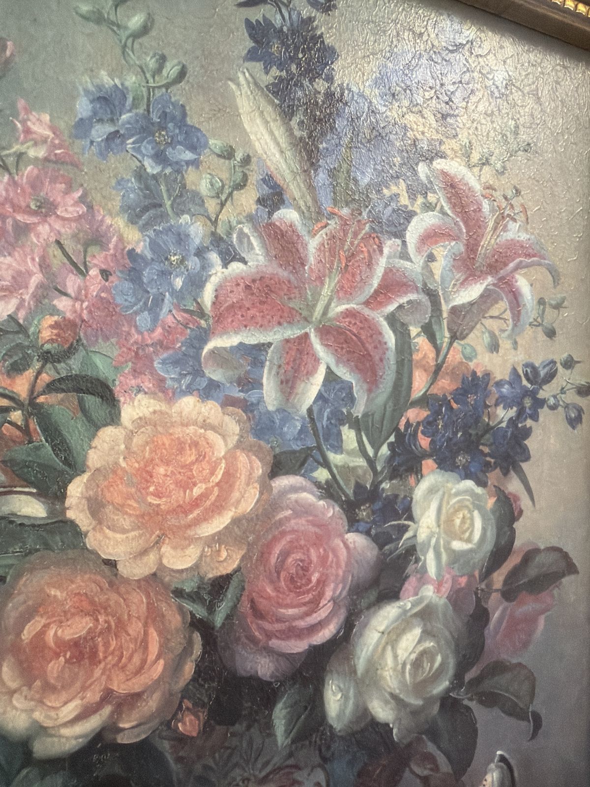 Vintage Albert Williams Framed Art Print   Heritage Collection Floral Still Life photo 120.0