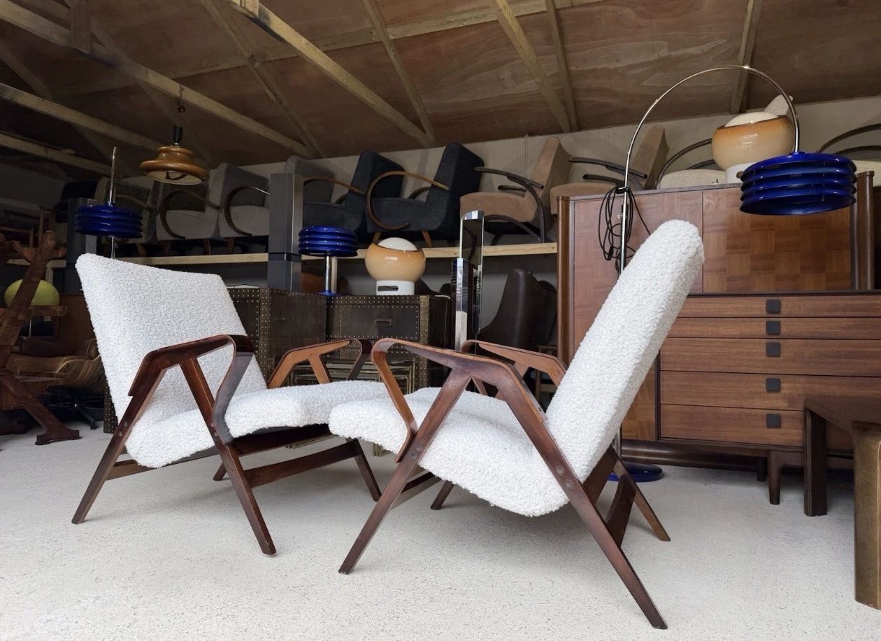 Mid Century Armchairs By František Jirák For Tatra, Vintage, Retro Style photo vinterior