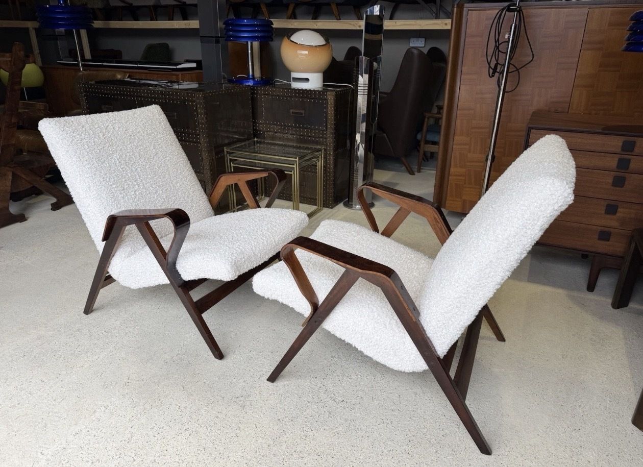 Mid Century Armchairs By František Jirák For Tatra, Vintage, Retro Style photo buy