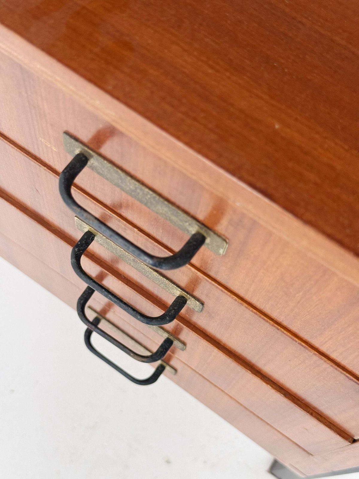 Modernist Desk With Floating Drawers And Green Top, 1960s photo furniture