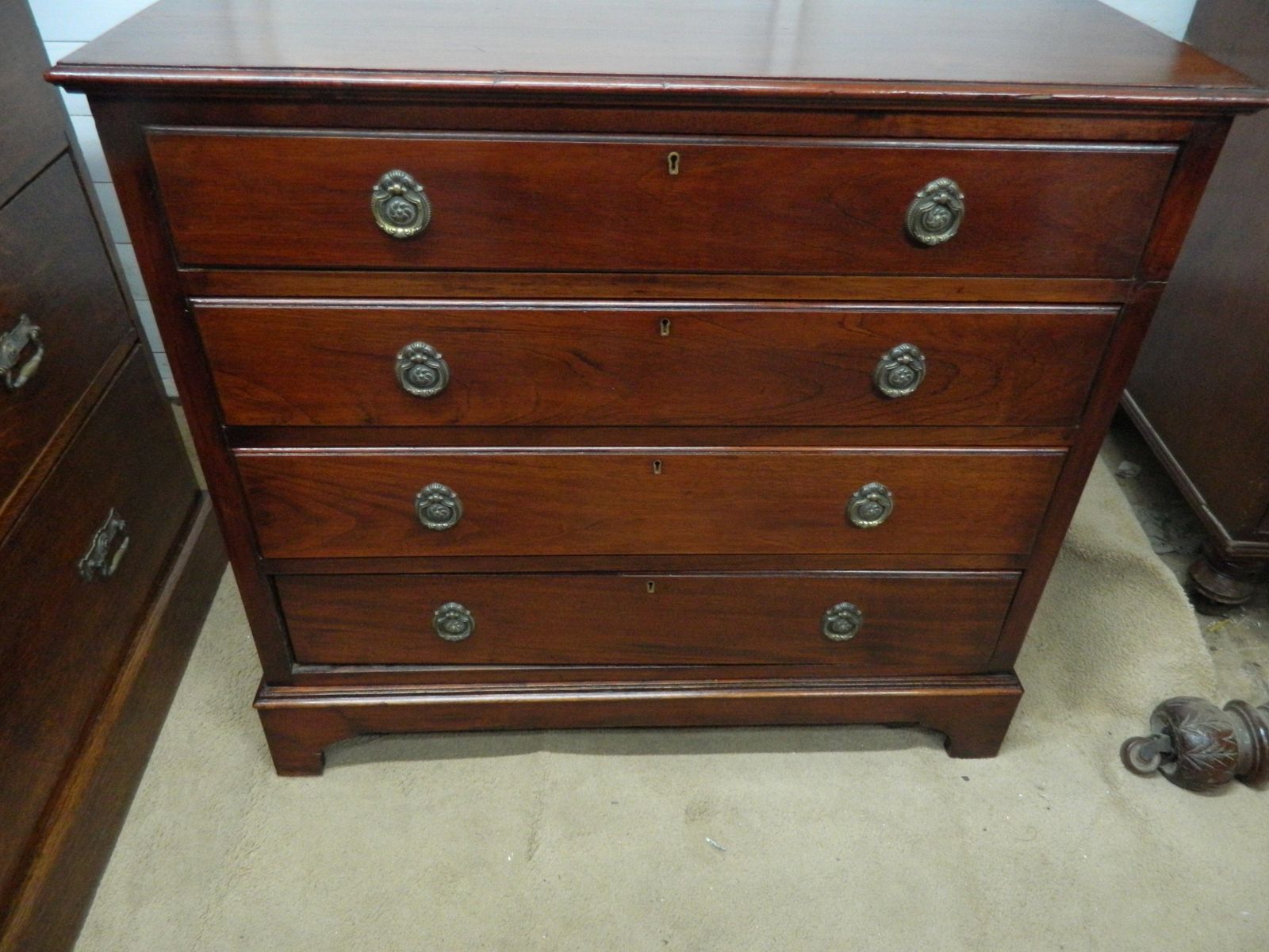 Furniture Edwardian Mahogany Chest Of Drawers photo