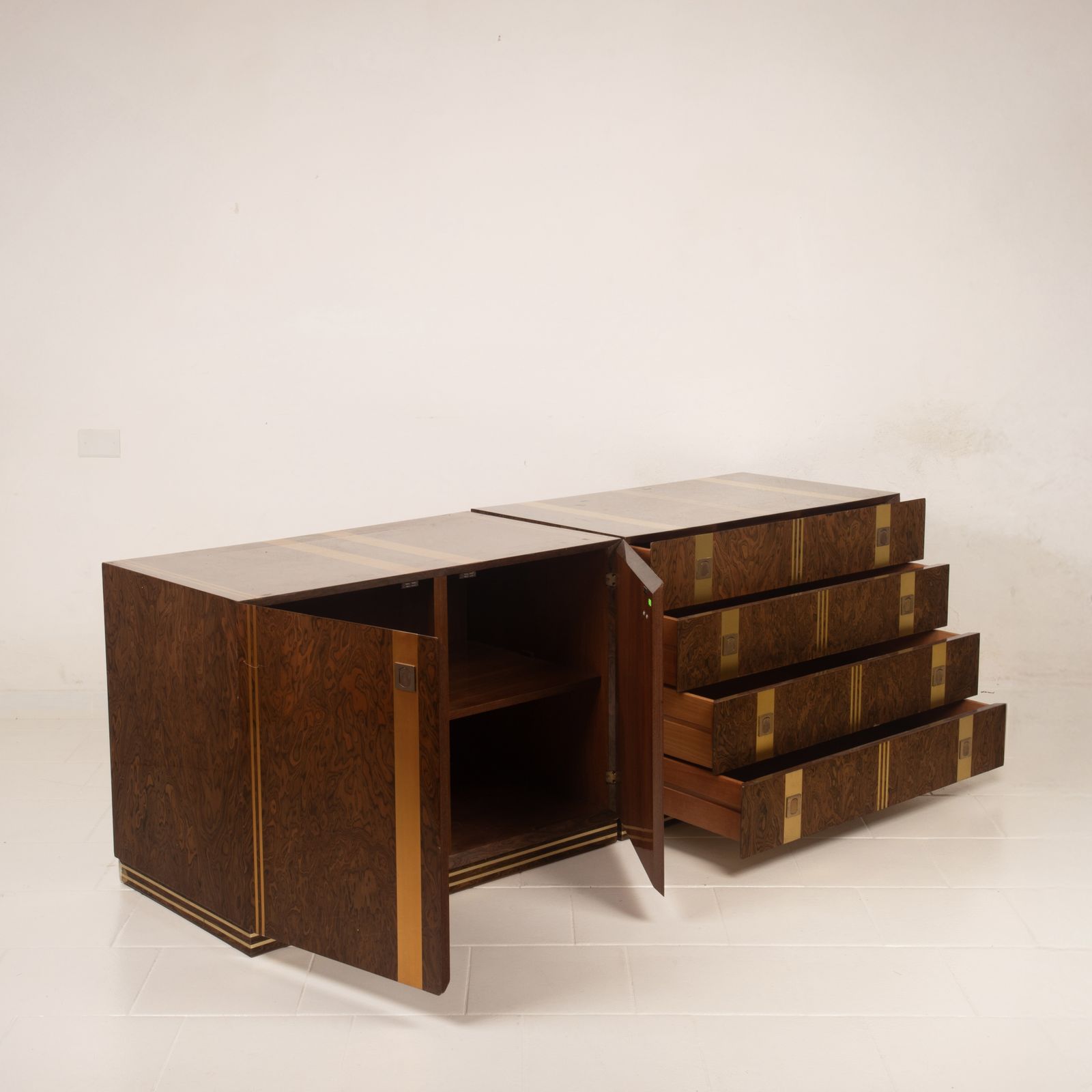 Furniture Cabinet And Chest Of Drawers By Angelo Gaggioli For Gaggioli Roma, 1970s photo