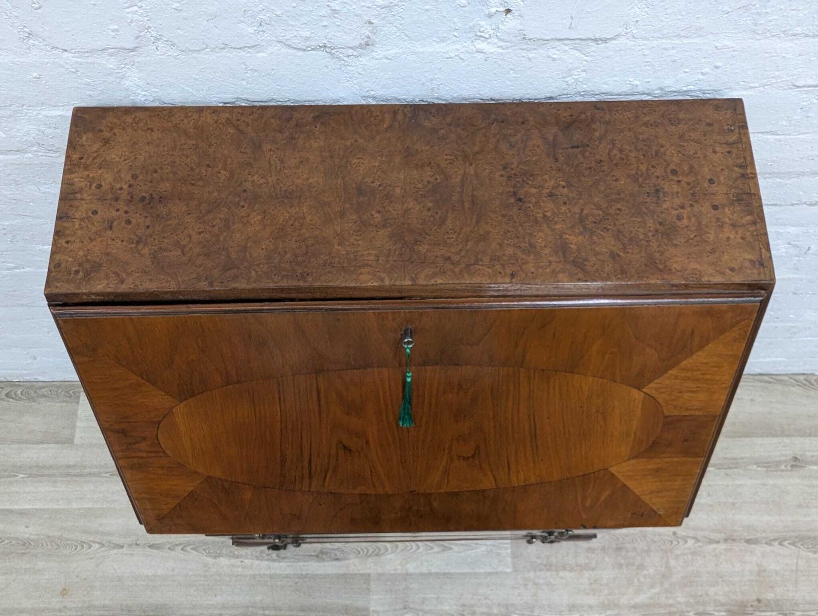 Early 20th Century Queen Anne Style Walnut Writing Bureau photo for sale