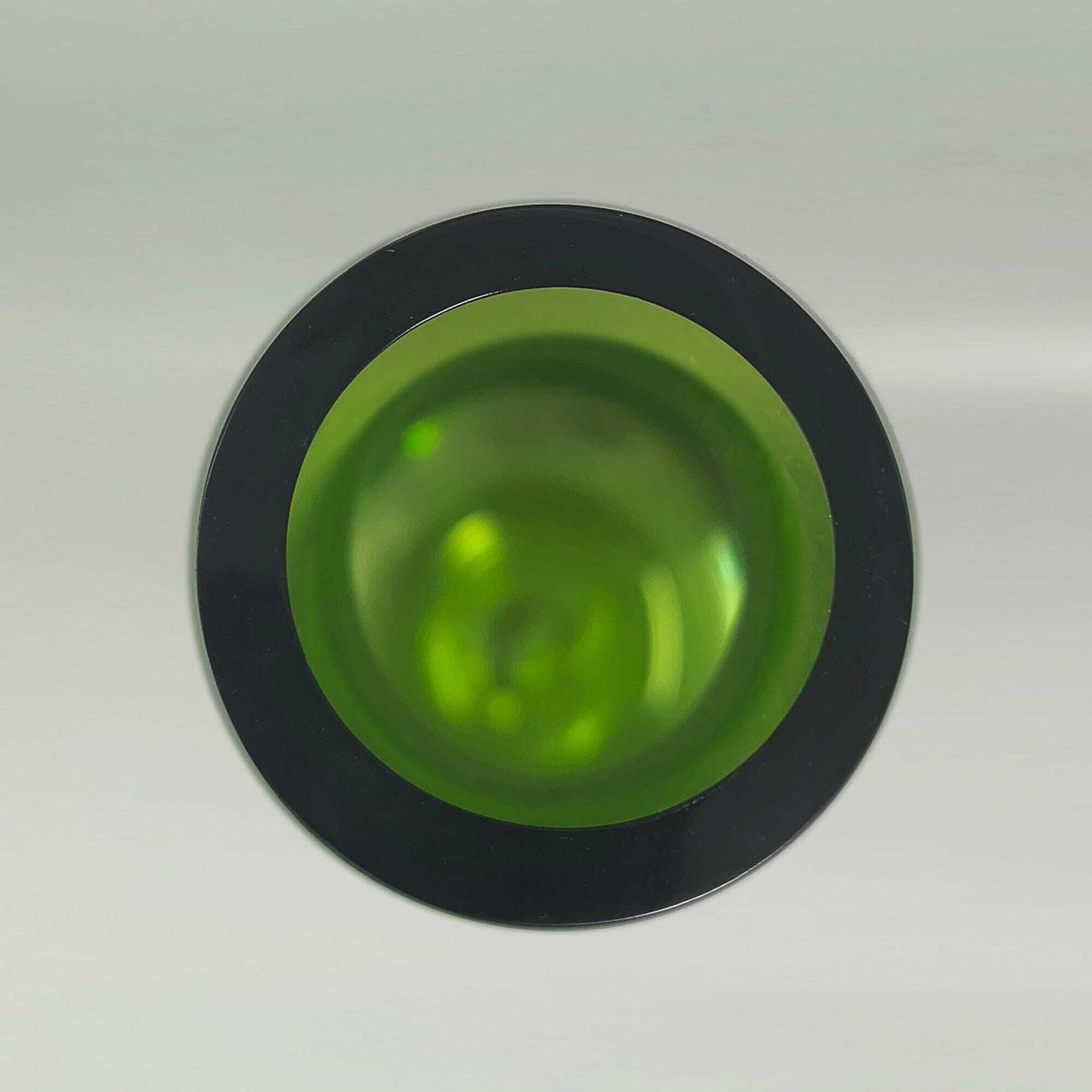 photo for sale Mid Century Modern V. Nason Murano Green Glass Vase, 1970s