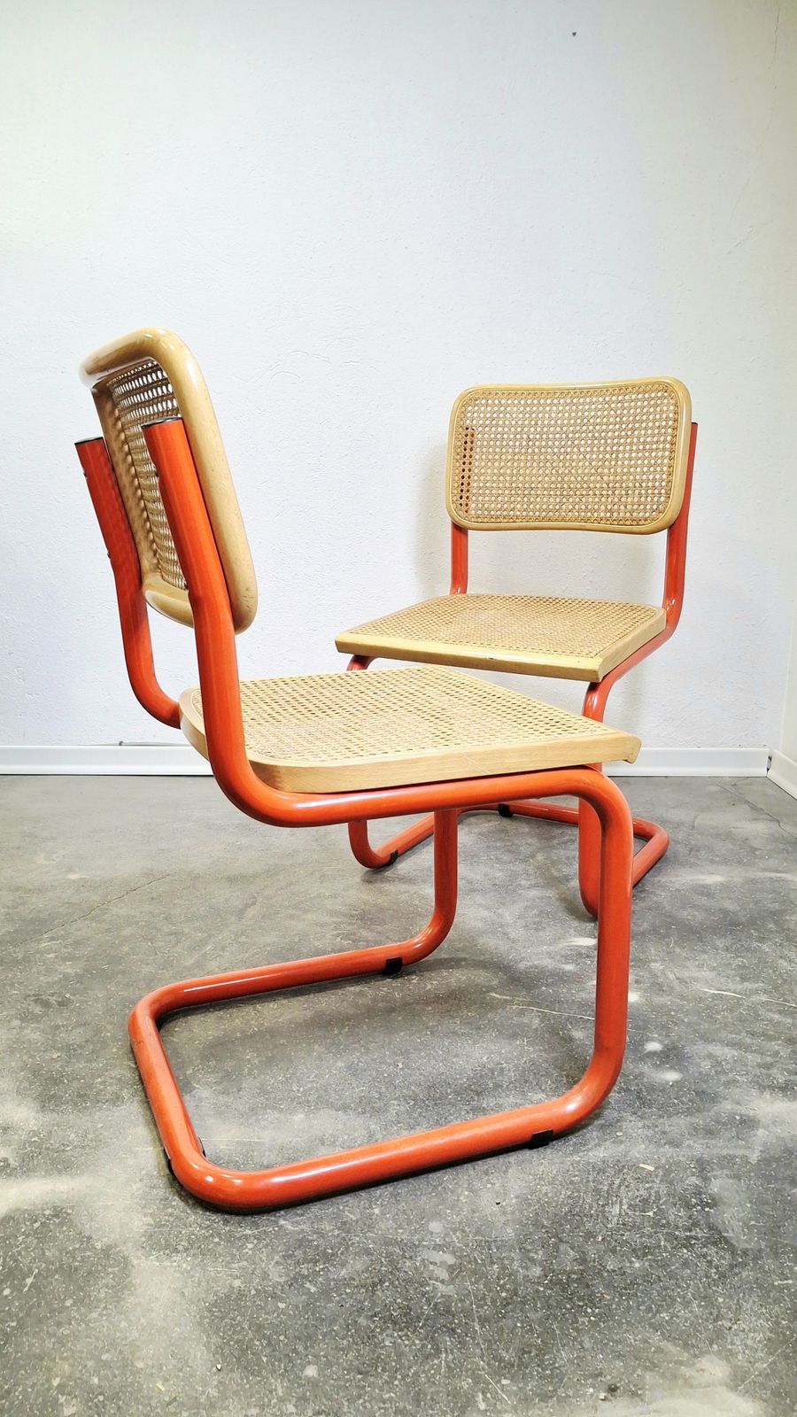 photo for sale 80s Red Tubular Cantilever Chair