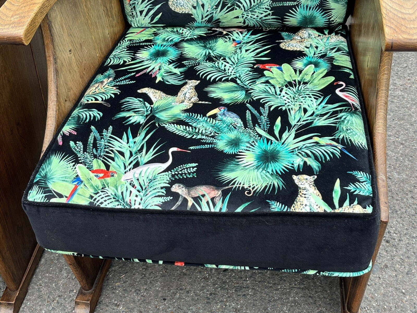 Pair Of Oak Mid Century Lounge Armchairs photo for sale