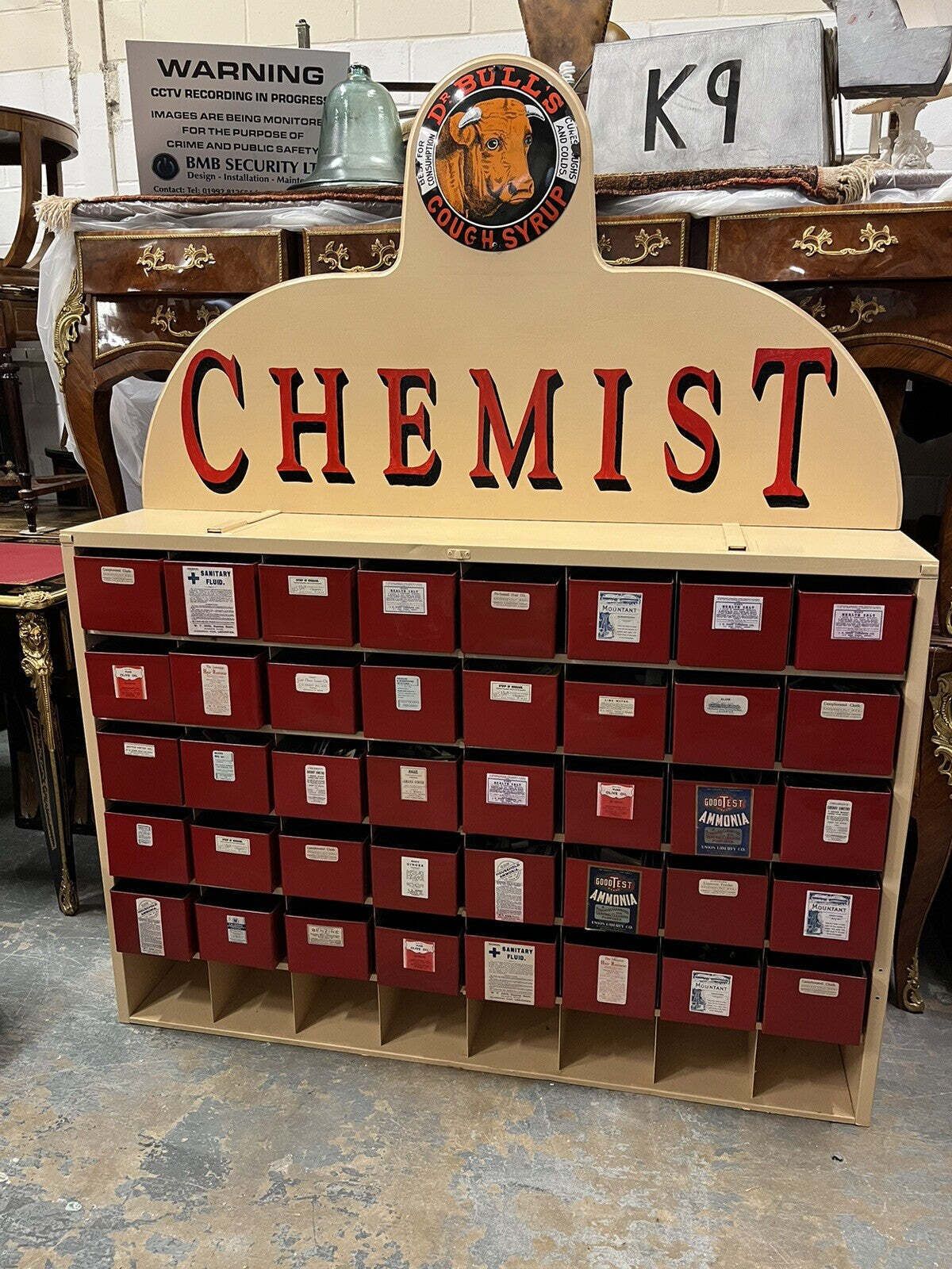 Chemists Drawers, Lots Of Storage. 40 Deep Drawers. Great Unique Shoe Storage photo for sale