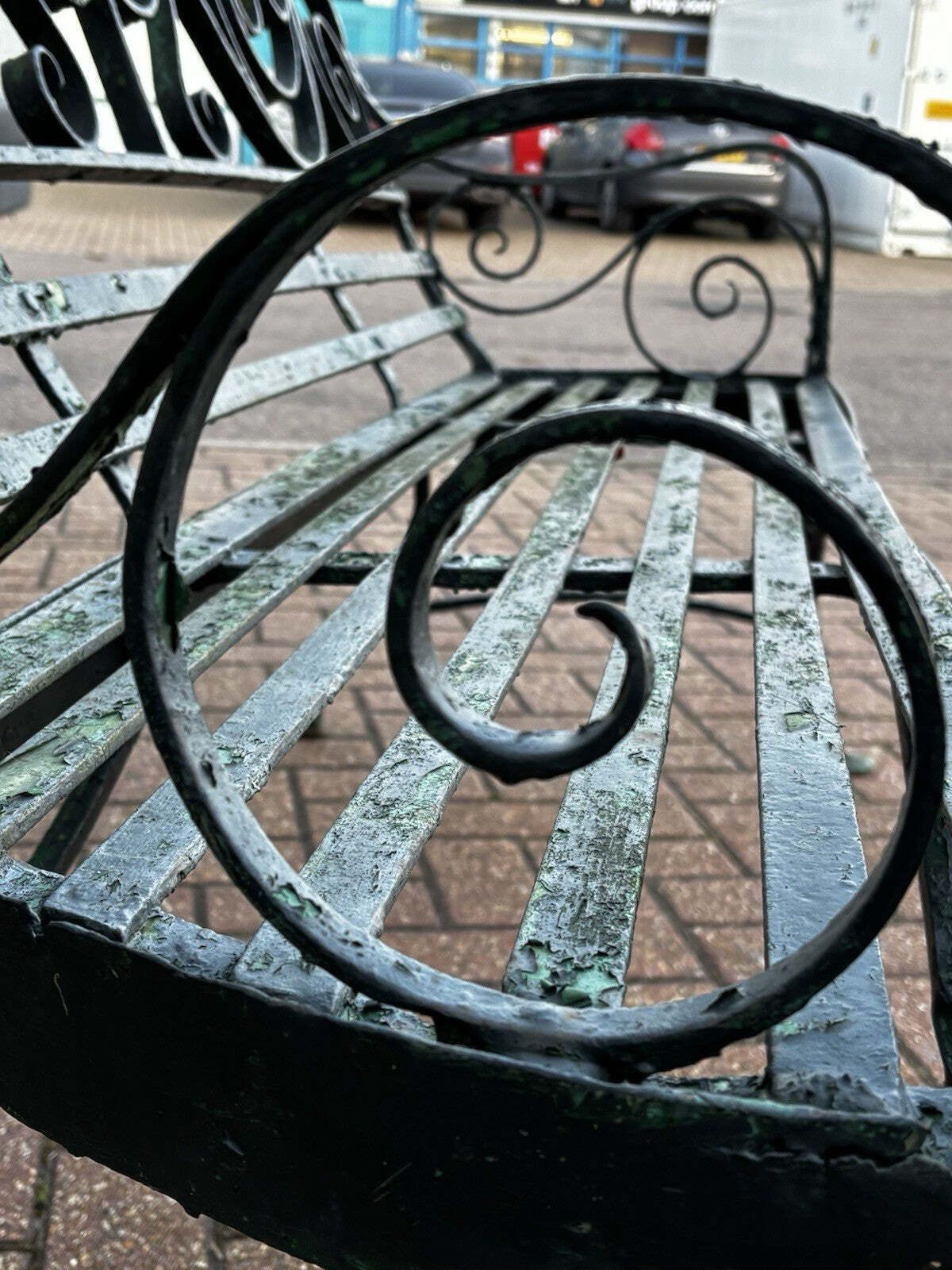 Regency Iron Garden Bench. Superb Quality. photo 1322.0