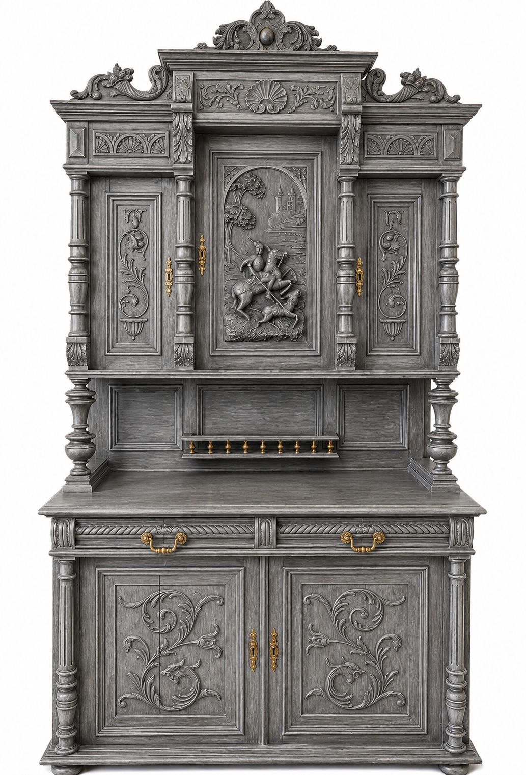 Stunning Carved French Dresser Buffet Welsh Cabinet Sideboard photo furniture