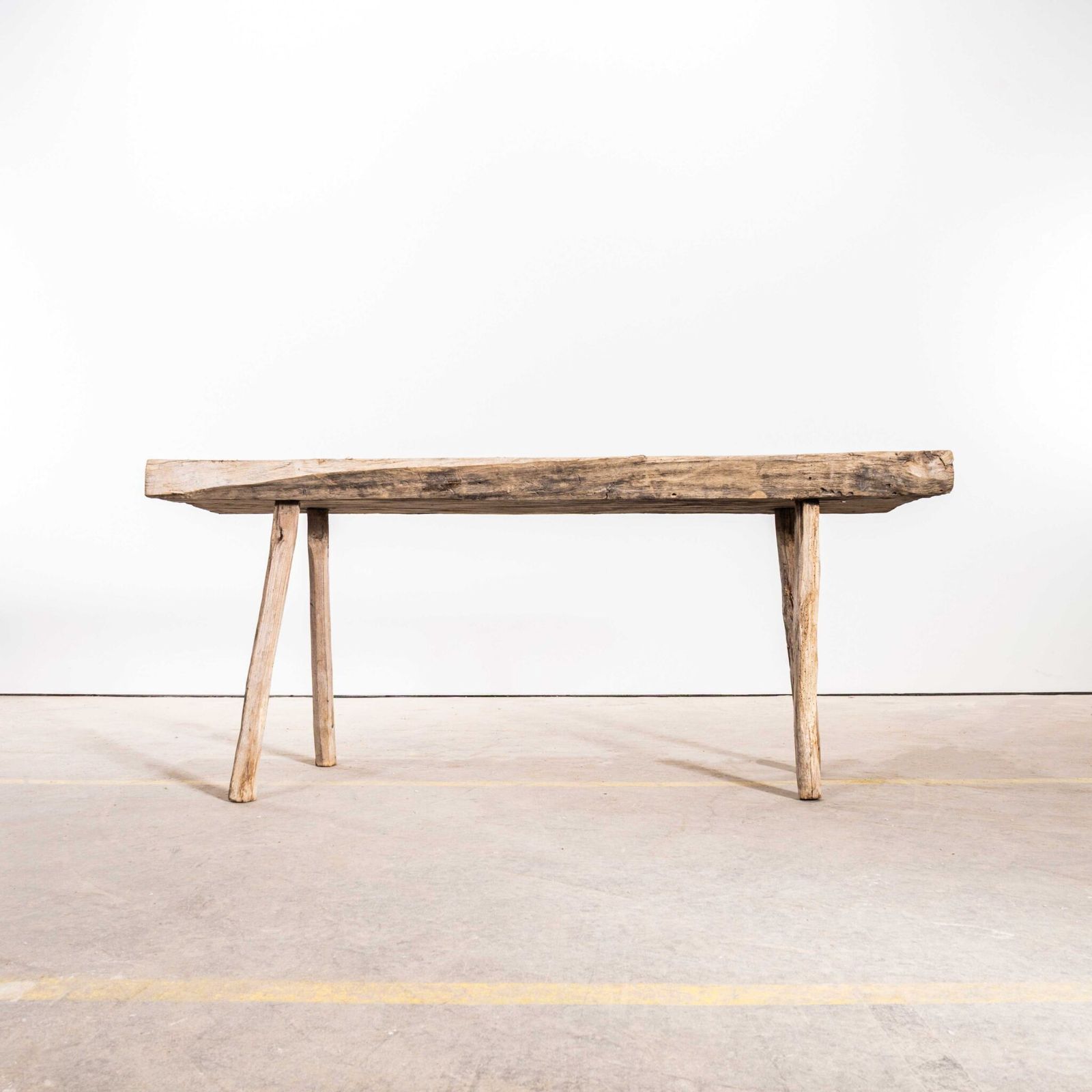1950’s Original Hungarian Butchers Table – Wide Leg Stance photo for sale