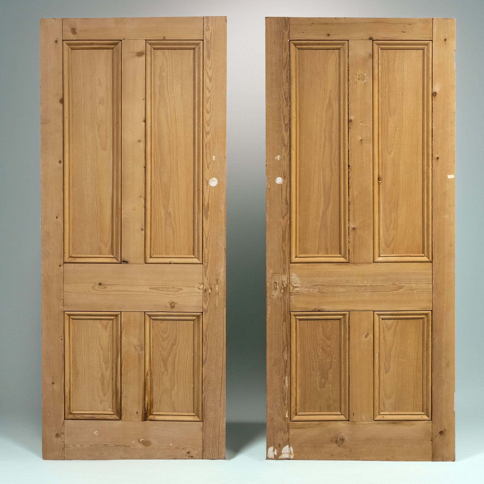 Antique 4 Panel Stripped Door 203cm X 83cm