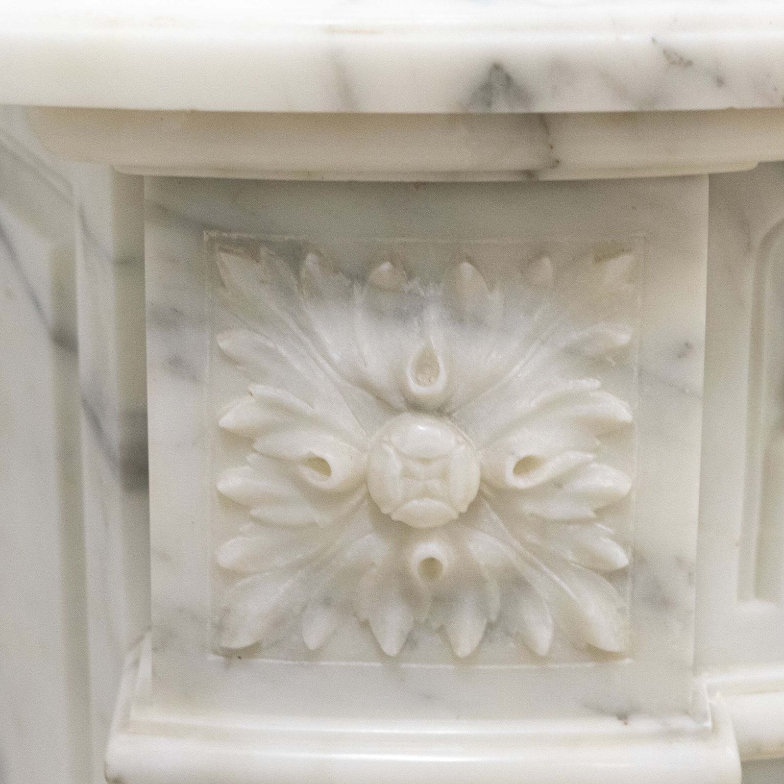 Antique 19th Century Arabescato Marble Louis XVI Style Fireplace Surround photo Home Fixtures