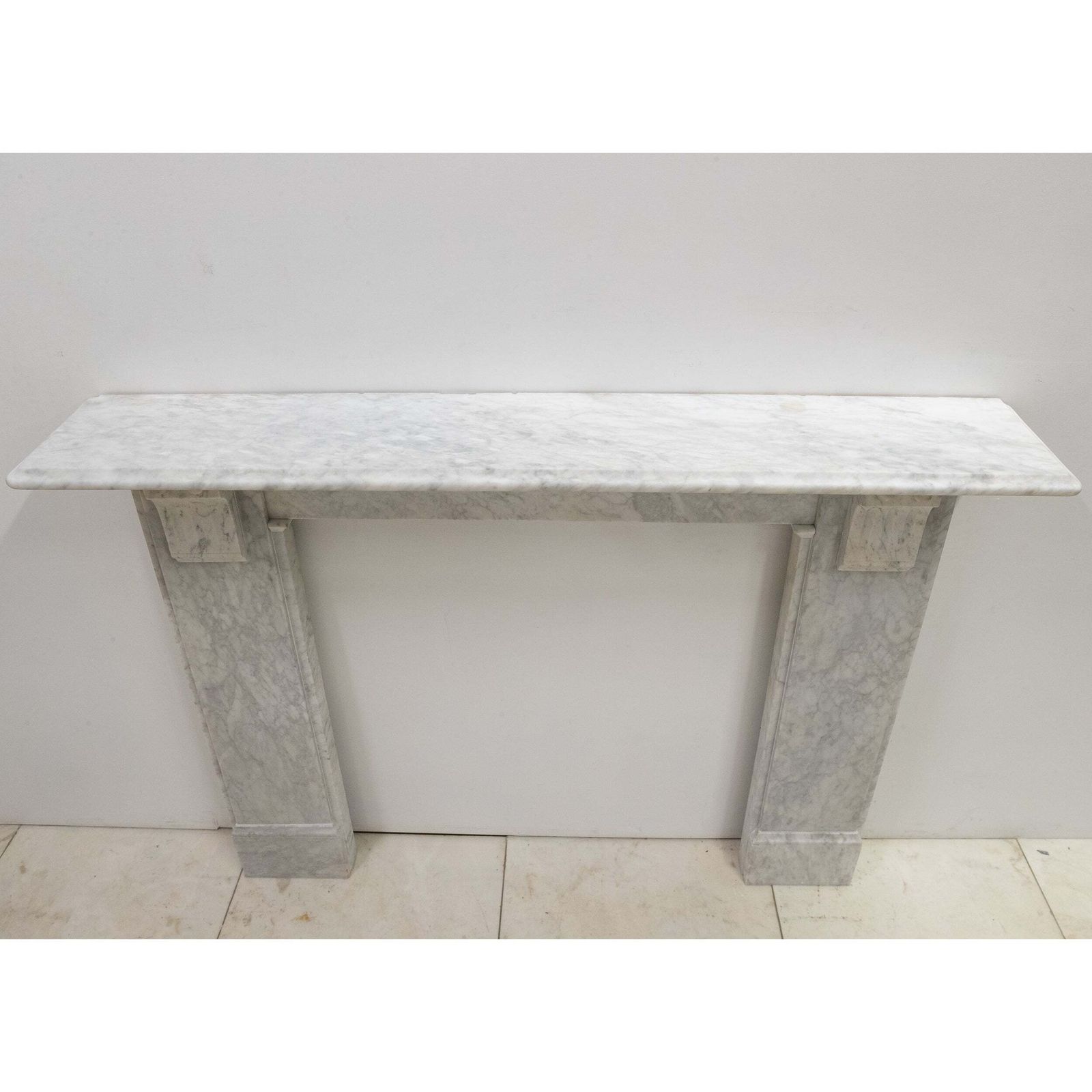 Antique Victorian Carrara Marble Fireplace Surround With Corbels photo Home Fixtures