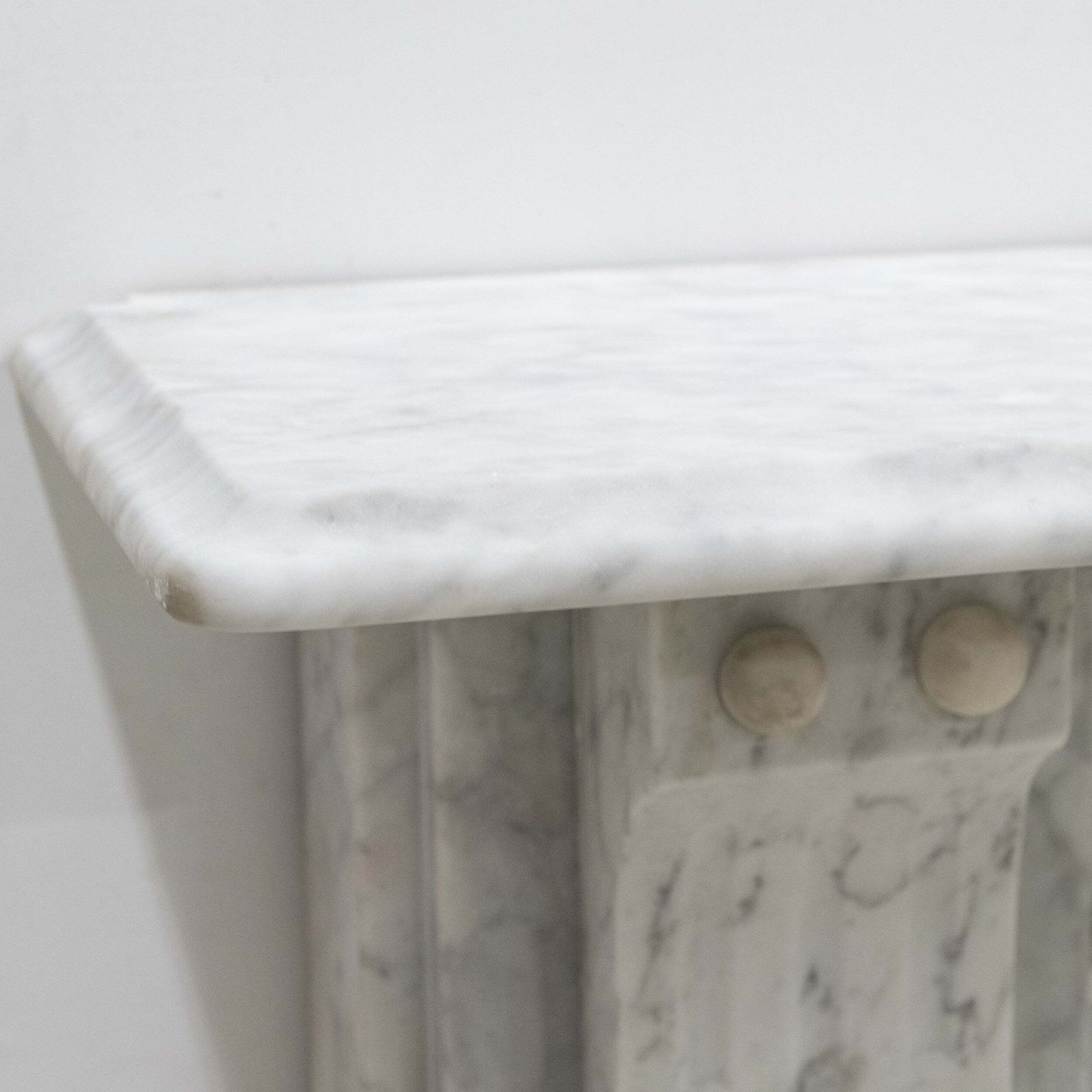 Antique Victorian Carrara Marble Fireplace Surround With Corbels photo buy