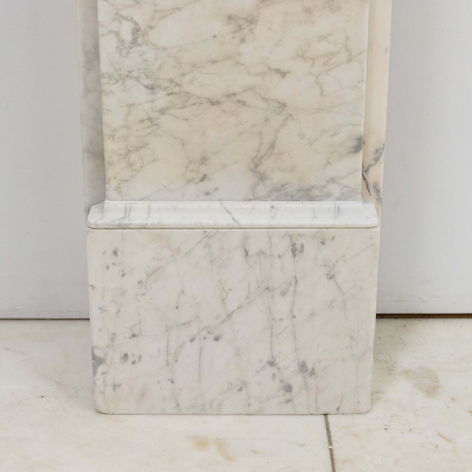 Antique Carrara Marble Late Georgian Fireplace Surround photo vinterior