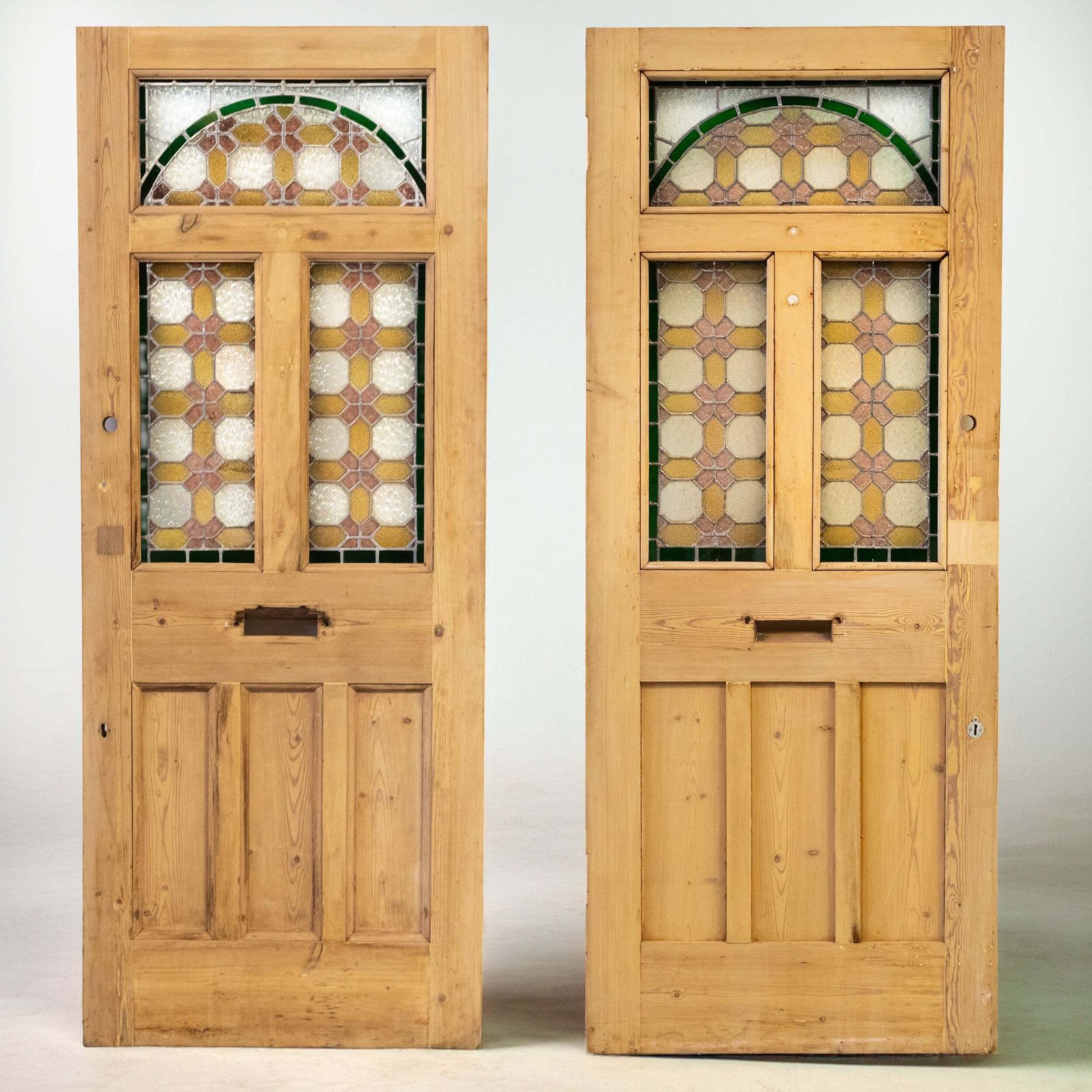 Antique Stained Glass Door   203cm X 80cm