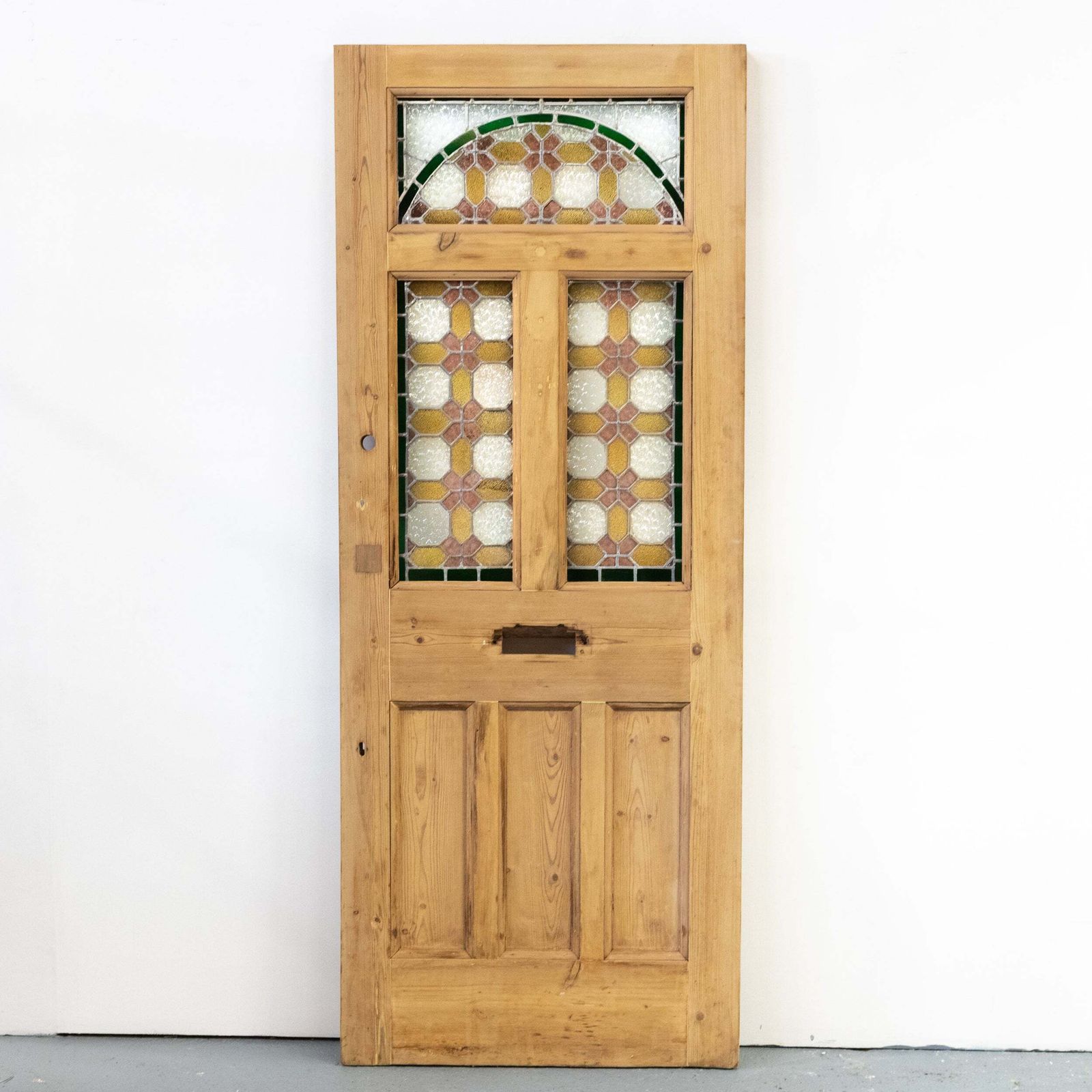 Antique Stained Glass Door   203cm X 80cm photo furniture