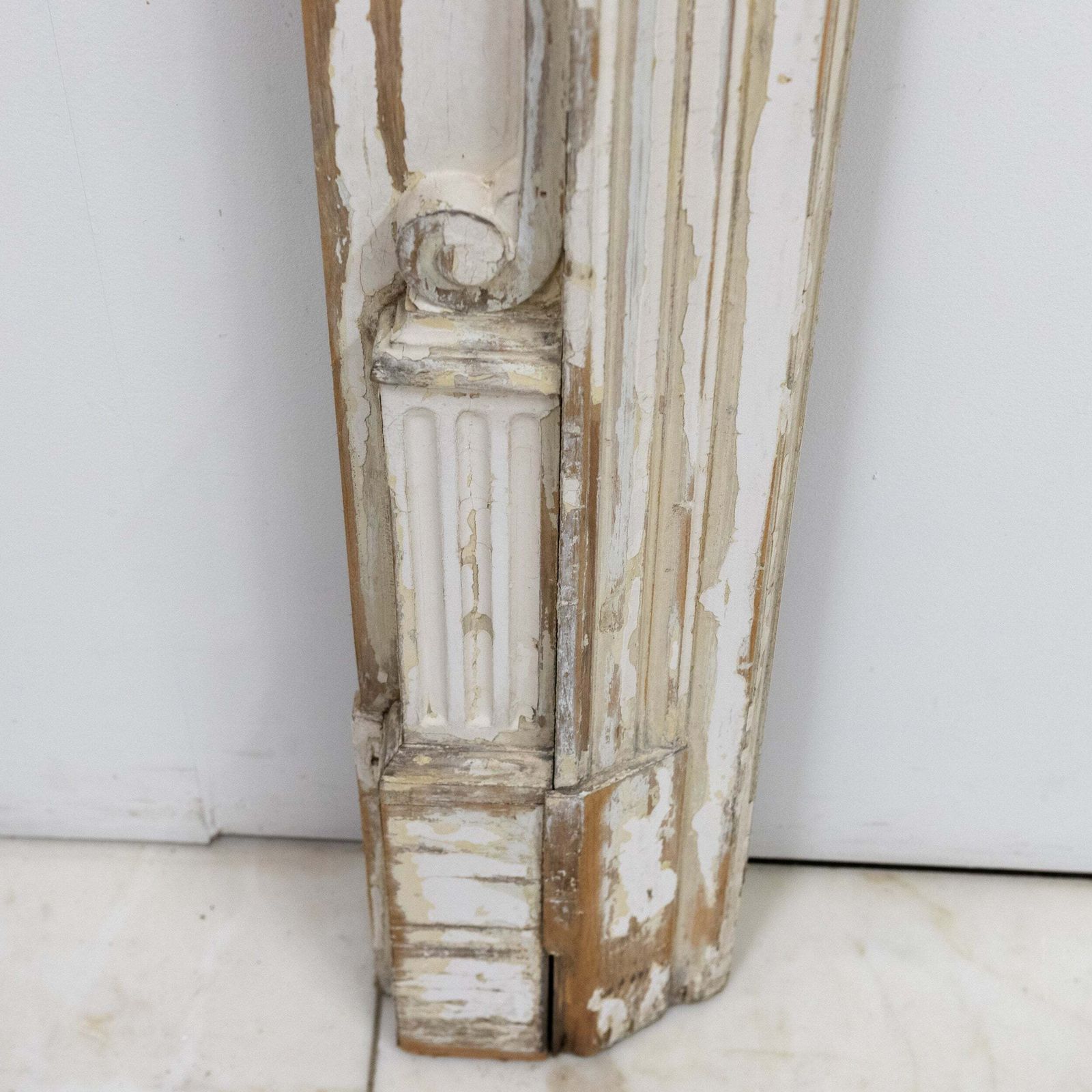 Large Antique Wooden Fireplace Surround photo vinterior
