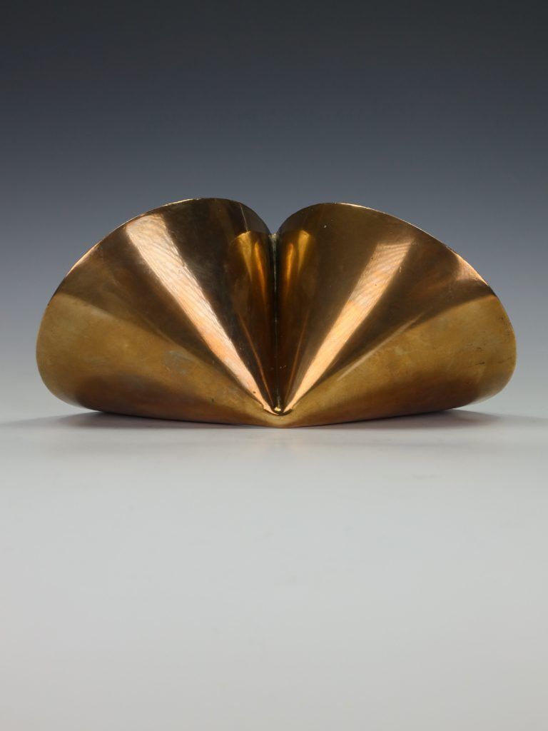 photo buy Mid Century Modern British Abstract Bronze Sculpture By 'Wd' – Dated 1966