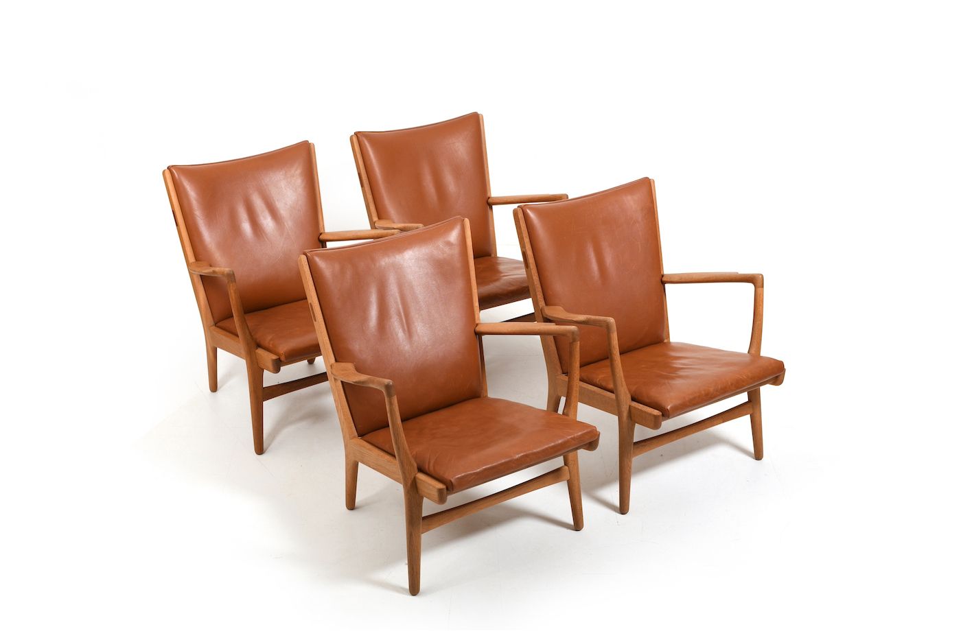 Hans J. Wegner Model Ap 16 In Oak 1951 / Set Of 4 photo for sale