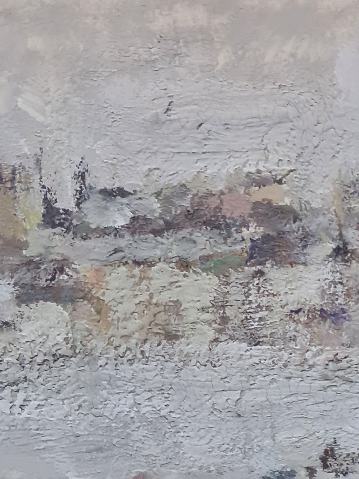 Cityscape And River Scene, Oil On Card, Signed, Late 20th Century photo vinterior