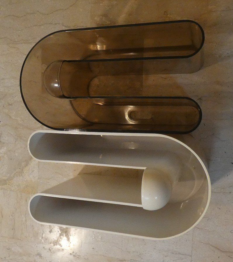 Magazine Racks By Rodolfo Bonetto For Bilumen, 1968, Set Of 2 photo vintage