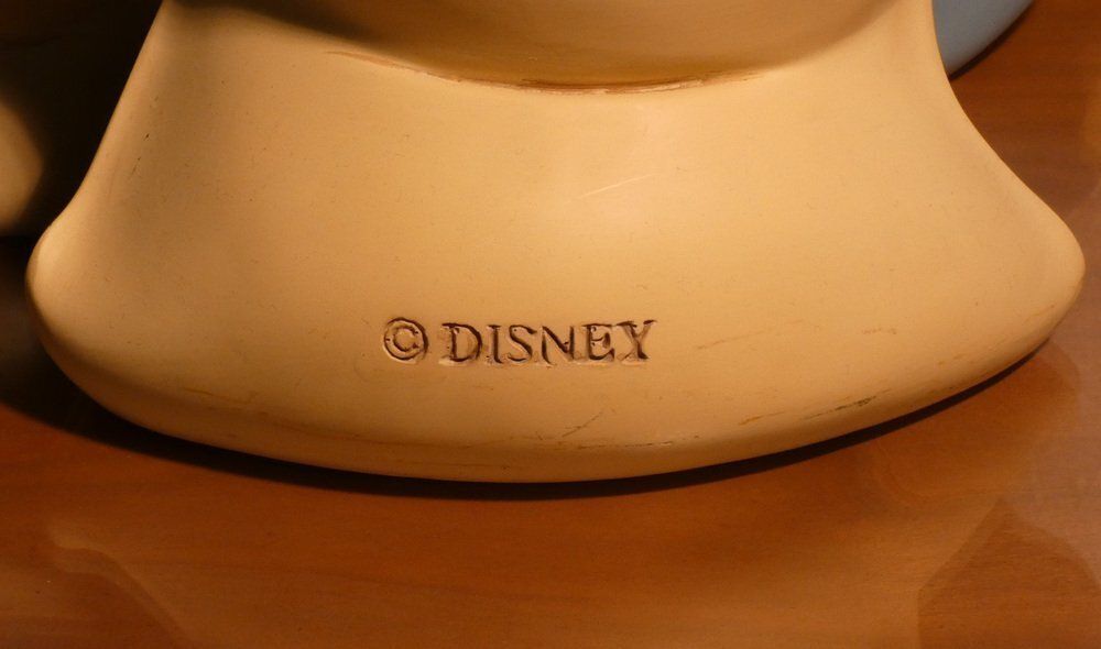 Ceramic & Resin Winnie The Pooh & Piglet Figurine By Peter Mook For Disney, USA, 2000s photo vintage