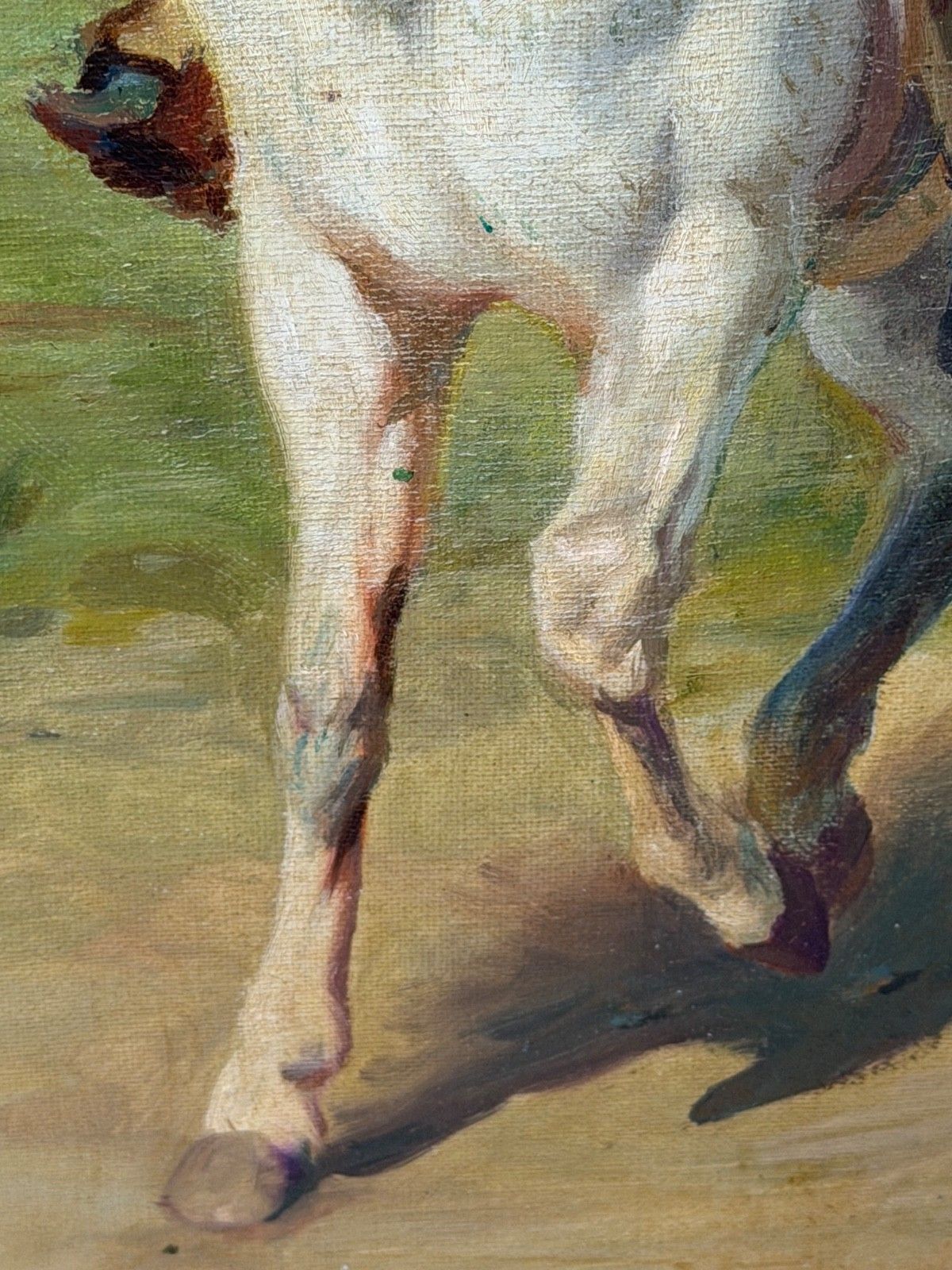 5950.0 Oil Painting Portrait Of Wild West Buffalo Bill On Grey Horseback After Rosa Bonheur photo