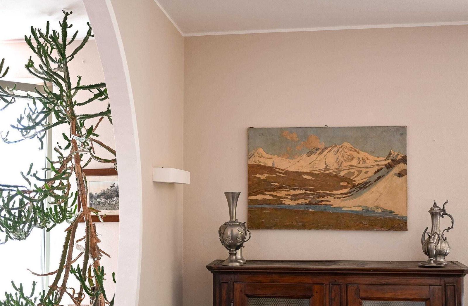 Original Oil Painting Signed Philippe Wallet | Alpine Mountain Landscape | Large Format | Plein Air | 92x60 Cm | French Art photo for sale