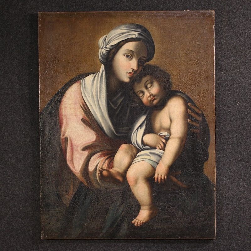 Peinture italienne d'époque, Madonna and Child, XVIIIe siècle