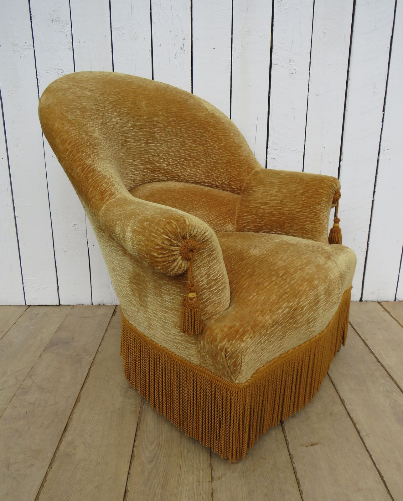 photo for sale Antique Napoleon III Tub Chair