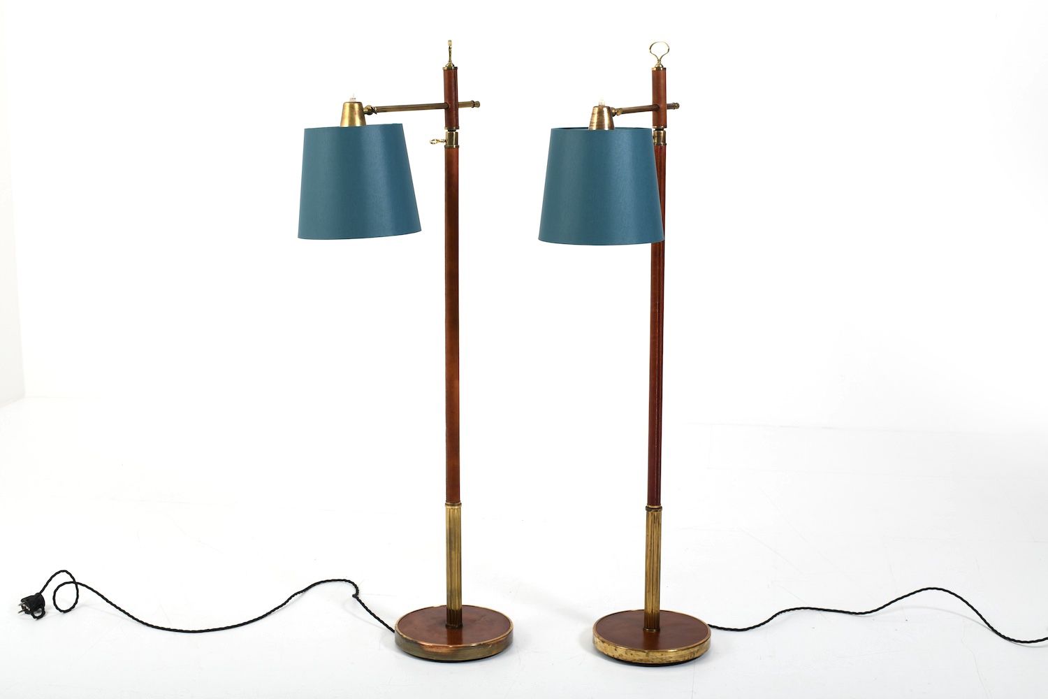 Pair Of 1940s 50s Floorlamps By Lysberg, Hansen & Terp.