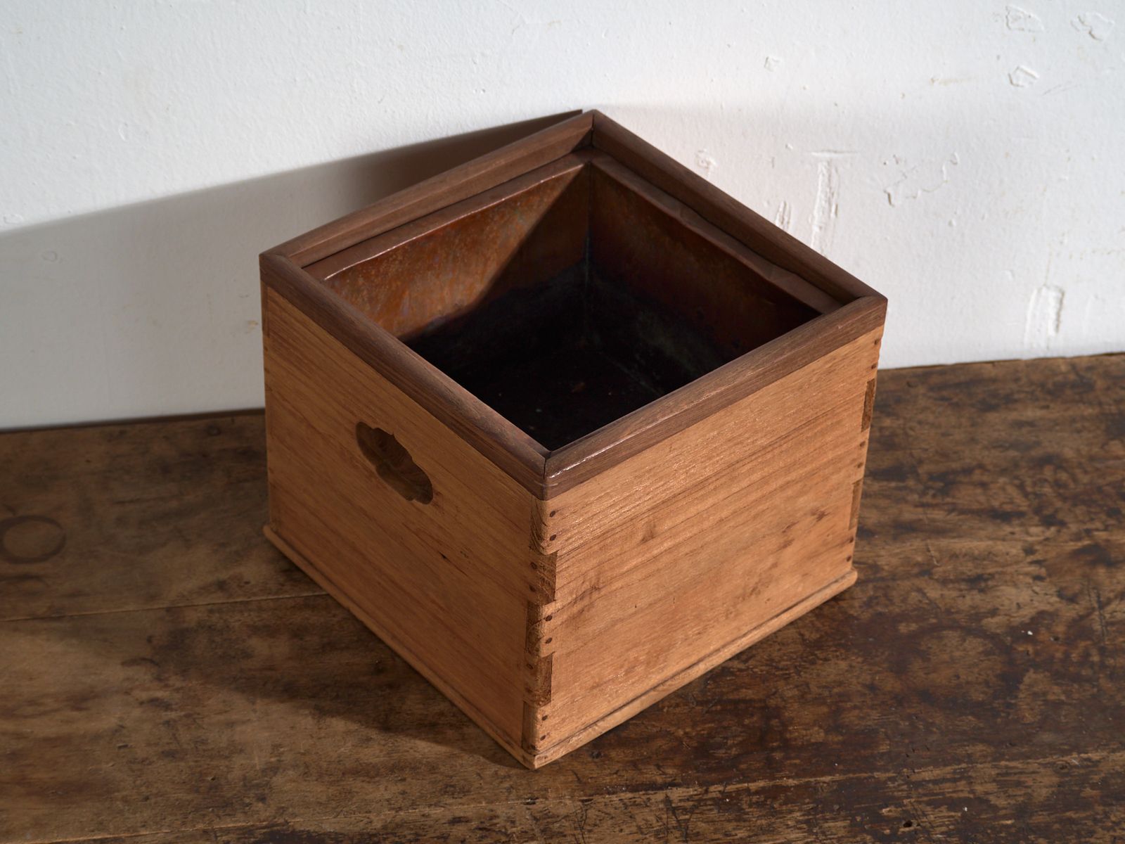 Japanese Hibachi Brazier Box – Japan, Taishō Or Early Shōwa Period, Circa 1910 1945. Set Of Two Pieces photo furniture