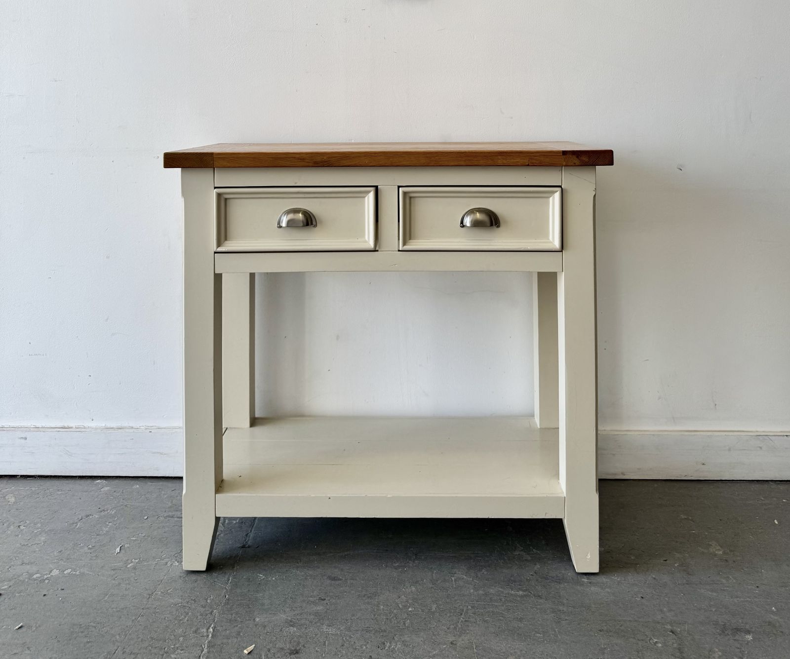 Country Cottage Style Console Table With Drawers