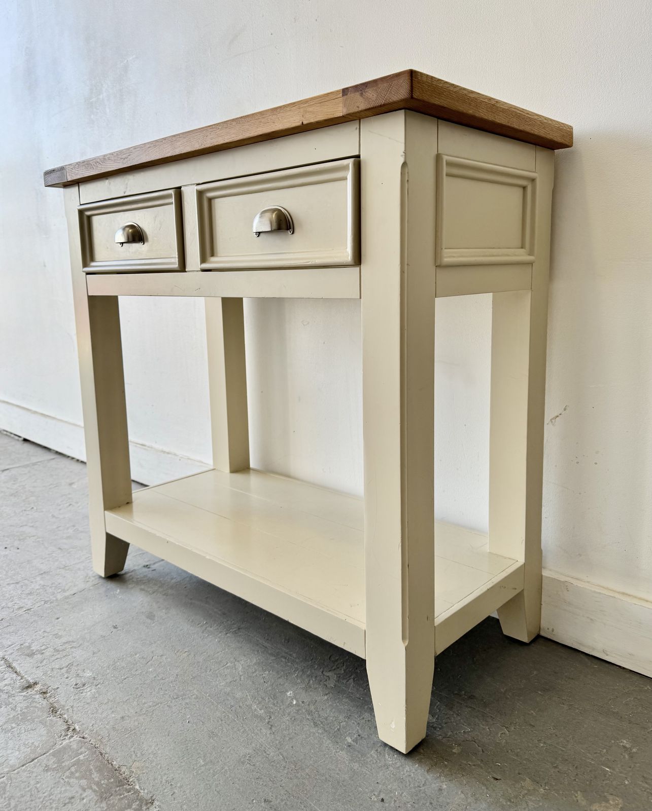 Country Cottage Style Console Table With Drawers photo Furniture