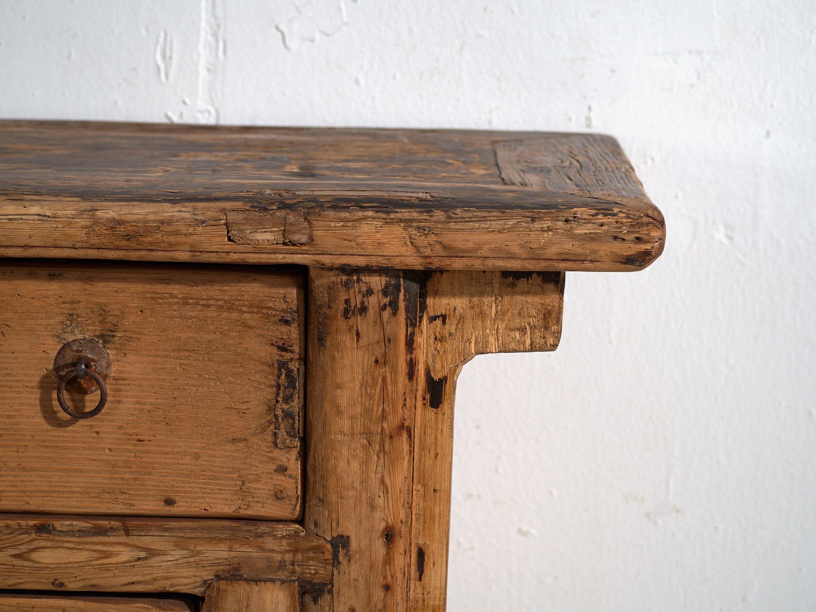 Shanxi Console Table In Fir With Dark Patina – China, Circa 1930 photo vintage